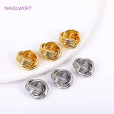 18K Plated Round Embossed Spacer Beads