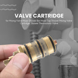 Brass Bath Shower Thermostatic Cartridge & Handle for Shower Mixing Valve