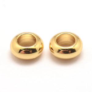 Brass Beads Rondelle Golden Platinum 5x2mm 6x3mm 6.8x3mm