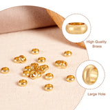 Brass Beads Rondelle Golden Platinum 5x2mm 6x3mm 6.8x3mm