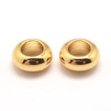 Brass Beads Rondelle Golden Platinum 5x2mm 6x3mm 6.8x3mm