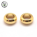 Brass Beads Rondelle Golden Platinum 5x2mm 6x3mm 6.8x3mm