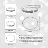 Brass Rhinestone Bracelet Belt Shape Bangle