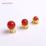 18K Plating Flower Bead Caps for Jewelry Making