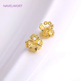 18K Plating Flower Bead Caps for Jewelry Making
