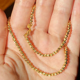 Brass Plated Faceted Moon Cut Spacer Bead Jewelry Making Supplies