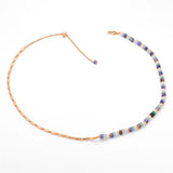 Brass Plated Natural Stone Necklace for Women