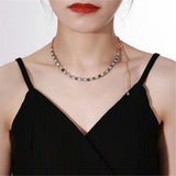 Brass Plated Natural Stone Necklace for Women