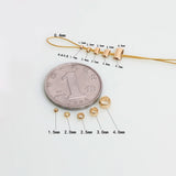 Brass Plated Ball Stoppers Beads for Jewelry Making