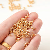 Brass Plated Ball Stoppers Beads for Jewelry Making