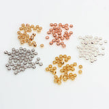 Brass Plated Ball Stoppers Beads for Jewelry Making