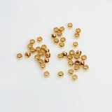 Brass Plated Ball Stoppers Beads for Jewelry Making