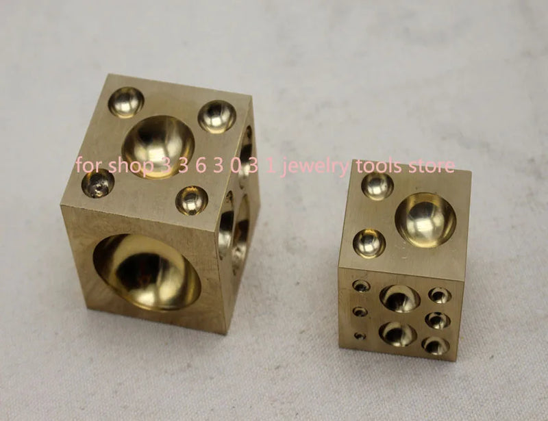Brass Jewelry Dapping Block Metal Forming Doming Punch 38mm/50mm