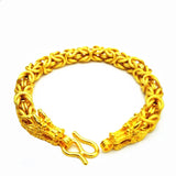 Men's 24k Plated Brass Faucet Bracelet 20cm Long