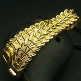 Men's 24k Plated Brass Faucet Bracelet 20cm Long