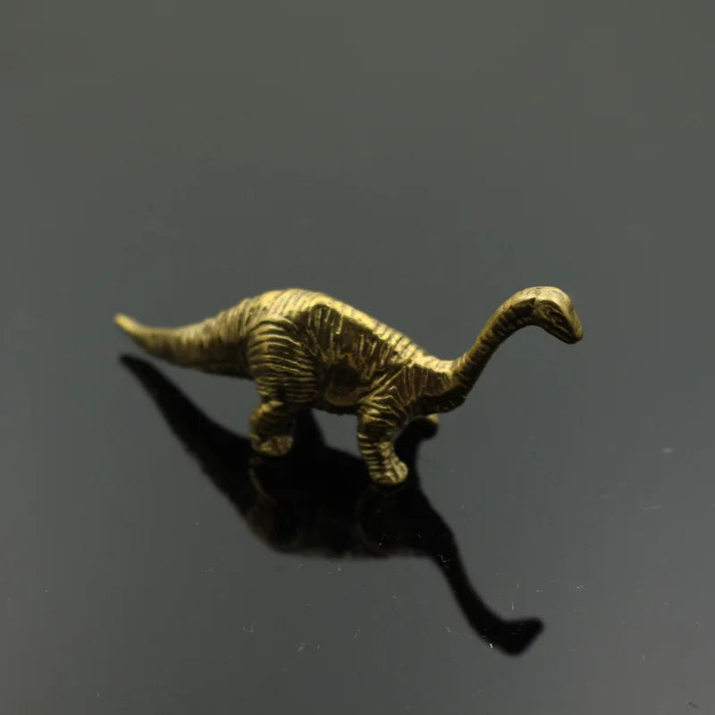 Brass Dinosaur Desktop Ornaments Copper Long Need Animal Tea Pet Home Decor