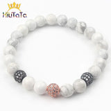 Micro Pave CZ Spacer Beads for Jewelry Making 4/6/8/10/12mm