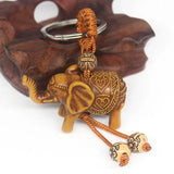Brass Money Bag Keychain Pendant Rope Good Luck Feng Shui Hanging Jewelry
