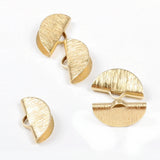 Brass Ribbon Crimps Findings for DIY Jewelry Making 15mmx8.5mm