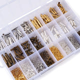 Brass Slide On End Clasp Tubes Chain Extender DIY Jewelry Supplies