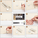 Brass Snap Fastener Punch Plier Tool Sets with Hammer