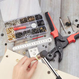 Brass Snap Fastener Punch Plier Tool Sets with Hammer