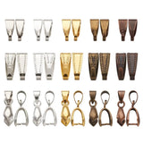 Mixed Brass Snap on and Ice Pick Bails for Pendants 480pcs/box