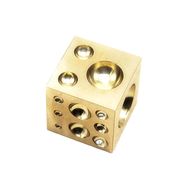 50x50mm Brass Square Dapping Block Metal Punch Jewelry Doming Tool