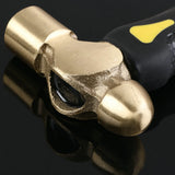 Brass Stamp Hammer with Flat Mallet Head Chasing Hammer