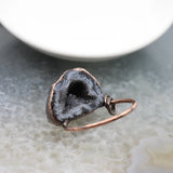 Agates Druzy Geode Pendants, Natural Quartz Crystal Necklace Charms