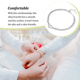 Brass Women Dual Layer Bracelet Heart Shape Replacement Style Mirror Polished