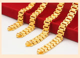 Gold-Plated 10mm Thick Bracelet for Men