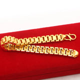 Gold-Plated 10mm Thick Bracelet for Men