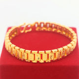Gold-Plated 10mm Thick Bracelet for Men