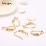 14k Plated Earring Hooks Brass Earwires DIY Findings