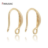 14k Plated Earring Hooks Brass Earwires DIY Findings
