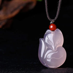 Brazil Agate Fox Pendant Peach Blossom Anti-small Three Pendant