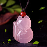 Brazil Agate Fox Pendant Peach Blossom Anti-small Three Pendant