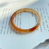 Brazil Agate Chalcedony Round Bracelet for Women