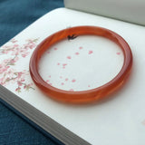 Brazil Agate Chalcedony Round Bracelet for Women