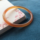 Brazil Agate Chalcedony Round Bracelet for Women