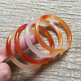 Brazil Agate Chalcedony Round Bracelet for Women
