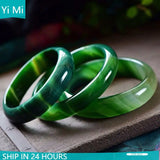 Brazil Aquamarine Lace Chalcedony Bracelet Green Agate Jade Bracelet