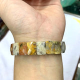 Brazil Crazy Lace Agate Stone Beads Bracelet Natural Gemstone Bangle