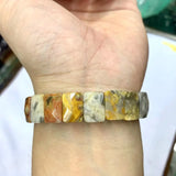 Brazil Crazy Lace Agate Stone Beads Bracelet Natural Gemstone Bangle