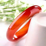 Brazil Natural Silk Red Agate Chalcedony Bracelet Women's Birthday Jewelry