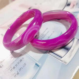 Brazil Purple Agate Chalcedony Jade Bracelet
