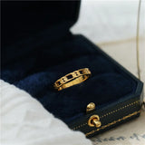 Brazil Retro French Hollow Out Chain Rings Female Titanium Steel