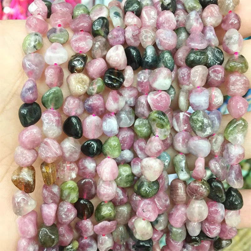 Brazil Tourmaline Nugget Stone Beads Bracelet DIY