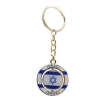 Brazil Rotating Keychain Pendant Circle Jewelry Key Chain